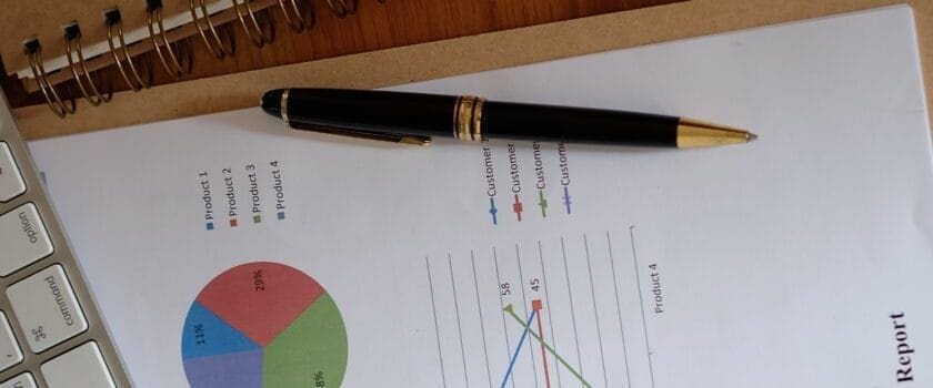 creative workspace desk with notebook